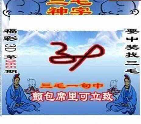 24065期: 三毛3D精品图谜