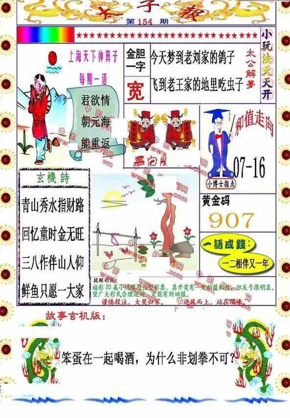 23154期: 福彩3D丹东全图分析