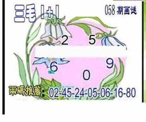 24058期: 三毛3D精品图谜