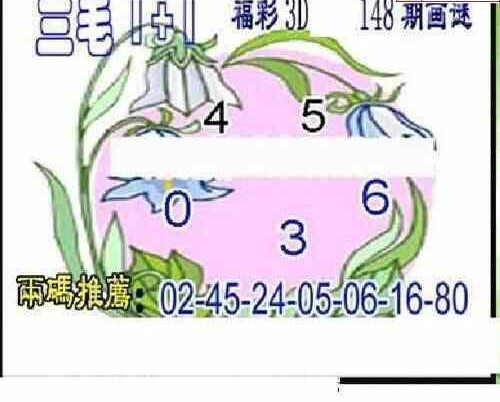 23148期: 三毛3D精品图谜