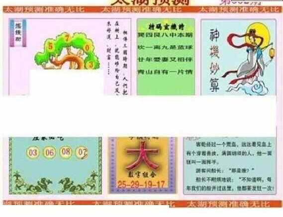 24052期: 太湖图福彩3D精品预测
