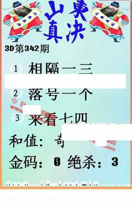 23342期: 福彩3D丹东全图分析