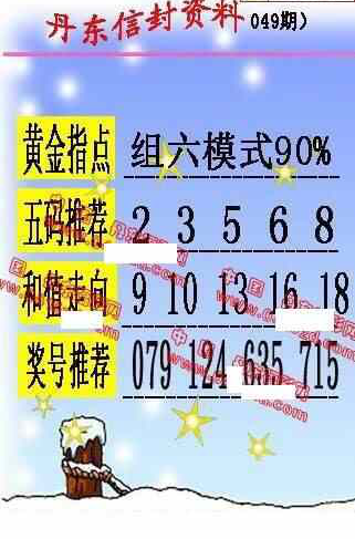 24049期: 福彩3D丹东全图分析