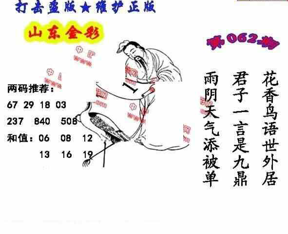 24062期: 福彩3D丹东全图分析