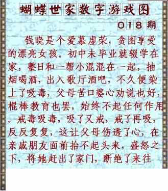 24018期: 3D蝴蝶世家蝴蝶彩图