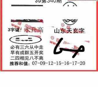 23340期: 福彩3D丹东全图分析