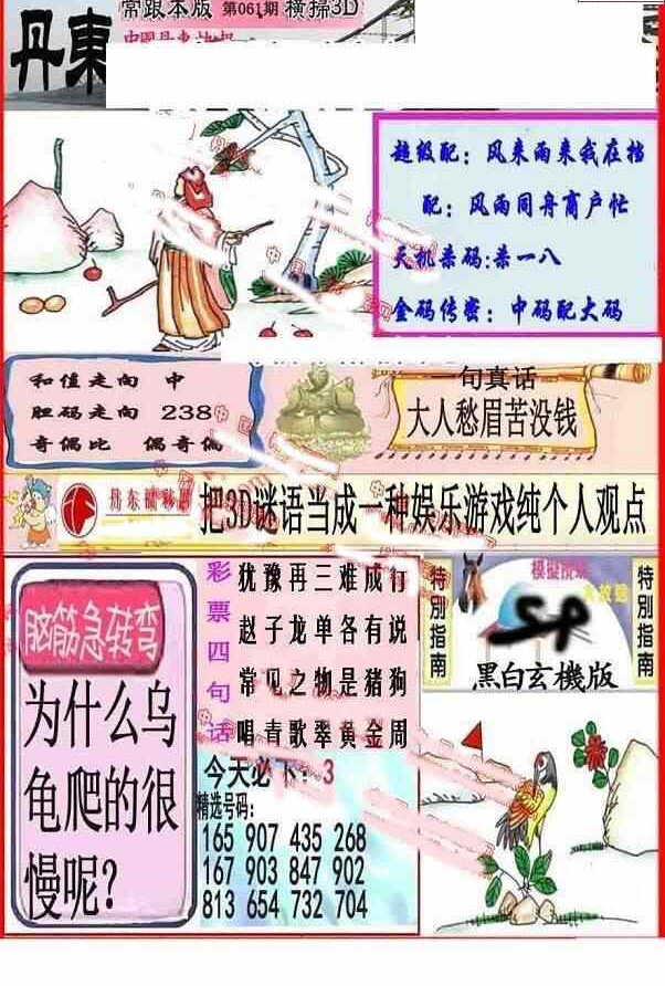 24061期: 福彩3D丹东全图分析