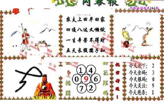 23164期: 福彩3D丹东全图分析