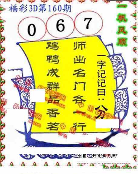 23160期: 福彩3D丹东全图分析
