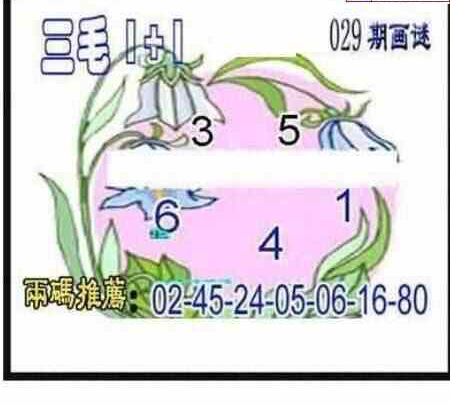 24029期: 三毛3D精品图谜