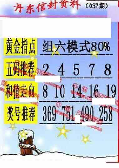 24037期: 福彩3D丹东全图分析