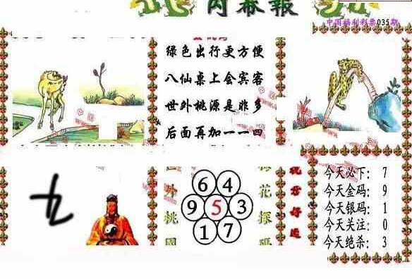 24035期: 福彩3D丹东全图分析