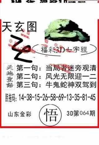 24064期: 福彩3D丹东全图分析