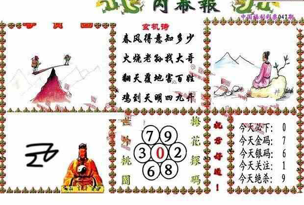 24047期: 福彩3D丹东全图分析