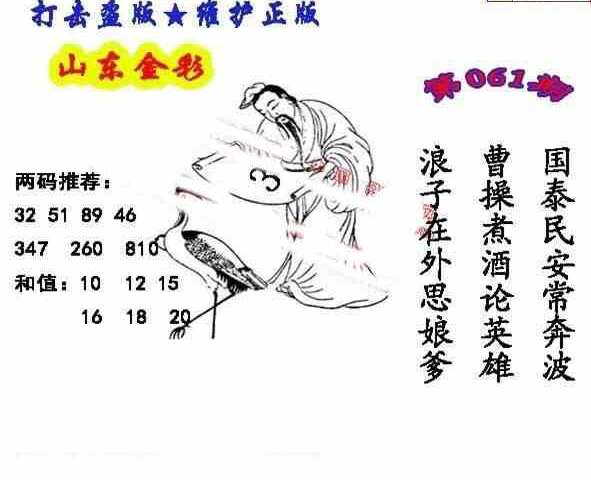 24061期: 福彩3D丹东全图分析