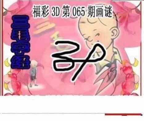 24065期: 三毛3D精品图谜