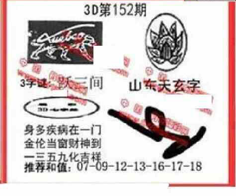 23152期: 福彩3D丹东全图分析
