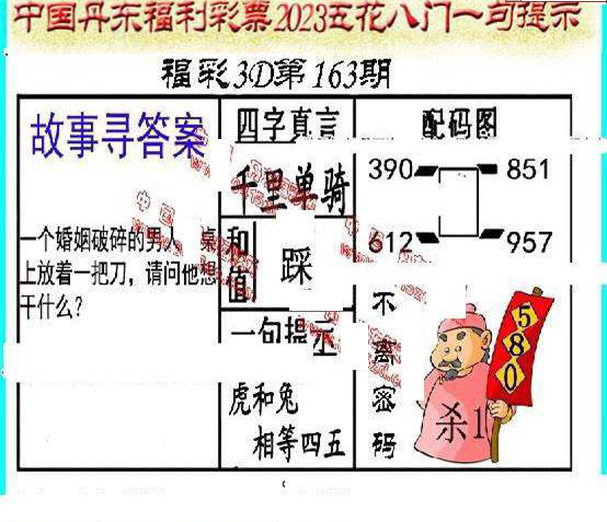 23163期: 福彩3D丹东全图分析