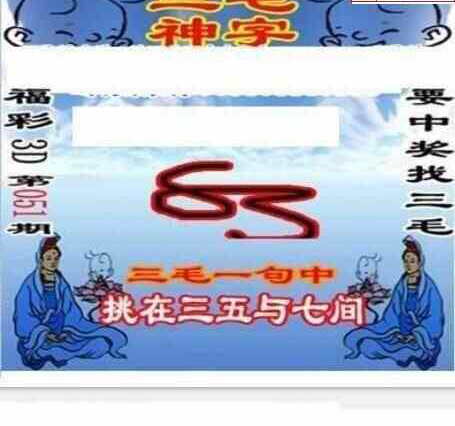 24051期: 三毛3D精品图谜