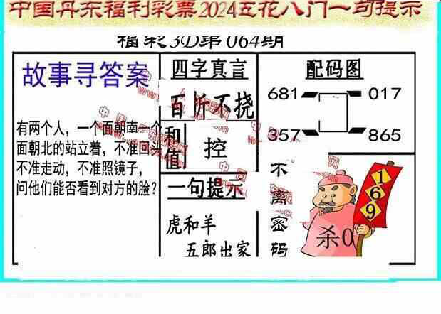 24064期: 福彩3D丹东全图分析