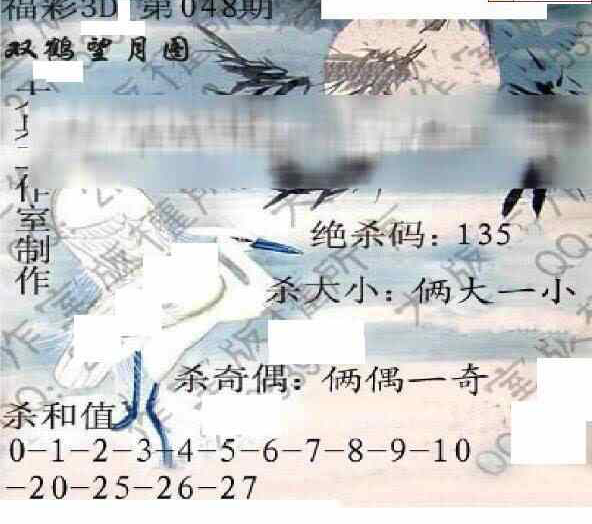 24048期: 大兵福彩3D黄金报图版