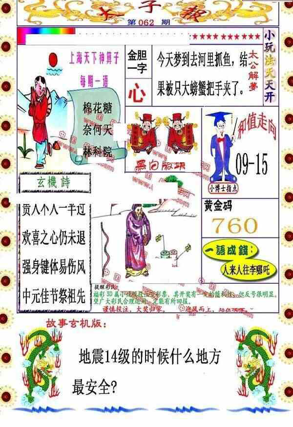 24062期: 福彩3D丹东全图分析