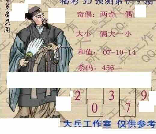 24019期: 大兵福彩3D黄金报图版