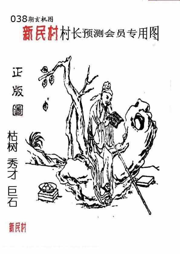 24038期: 老村长福彩3D天天图谜