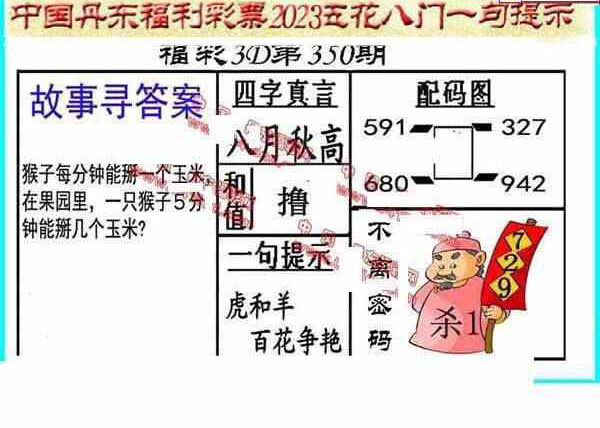 23350期: 福彩3D丹东全图分析