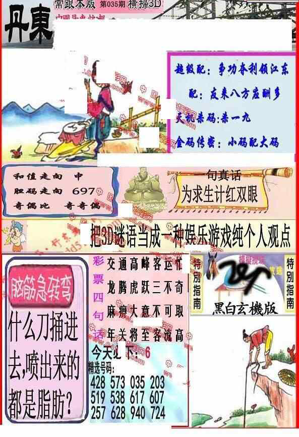 24035期: 福彩3D丹东全图分析