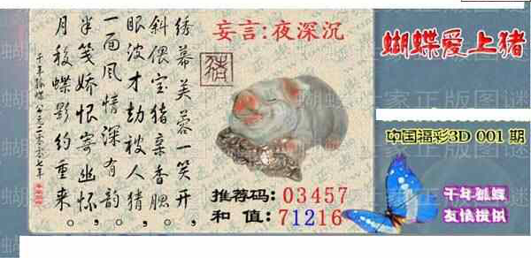 24001期: 3D蝴蝶世家蝴蝶彩图