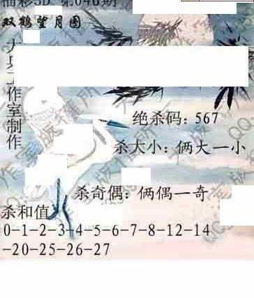 24046期: 大兵福彩3D黄金报图版