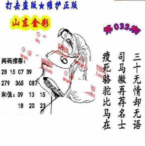 24032期: 福彩3D丹东全图分析