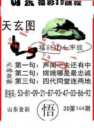 23164期: 福彩3D丹东全图分析