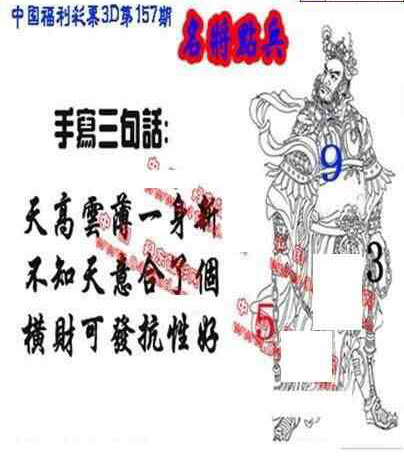 23157期: 福彩3D丹东全图分析