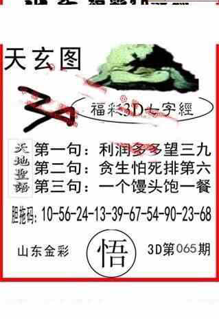 24065期: 福彩3D丹东全图分析