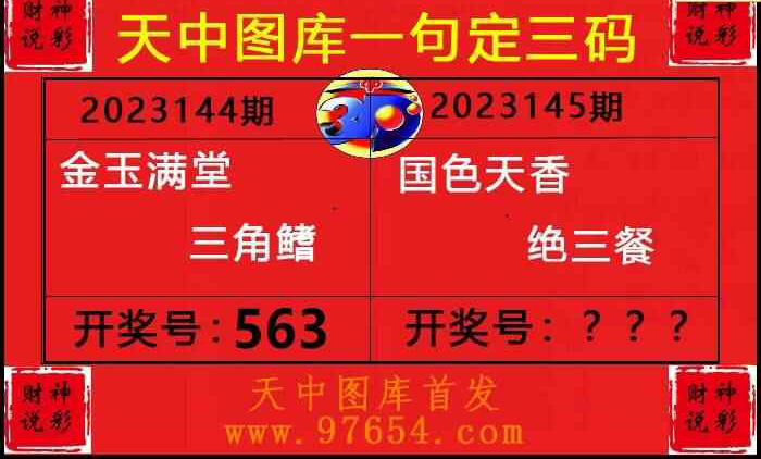 23145期: 财神说彩3D全套图版