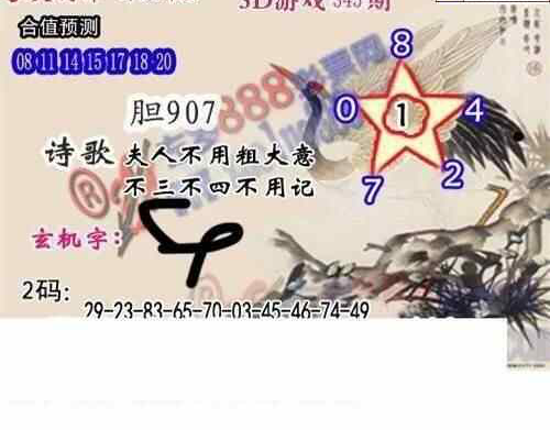 23345期: 白老3D杀码图版