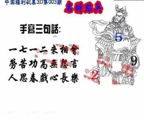 24003期: 福彩3D丹东全图分析