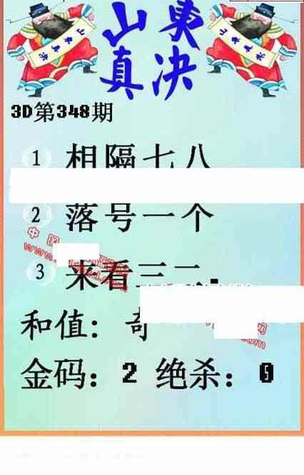 23348期: 福彩3D丹东全图分析