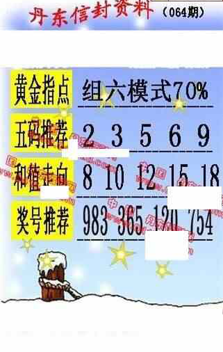 24064期: 福彩3D丹东全图分析