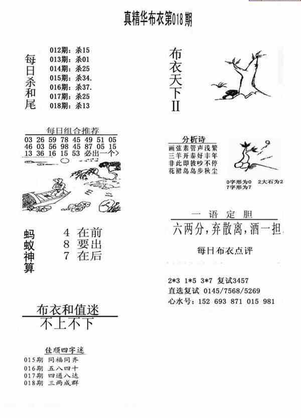 24018期: 福彩3D全套图版参考