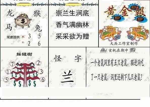 24061期: 大兵福彩3D黄金报图版