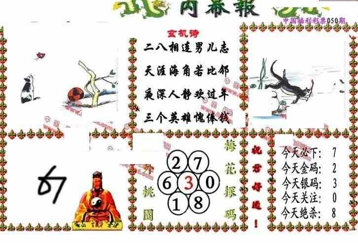 24050期: 福彩3D丹东全图分析