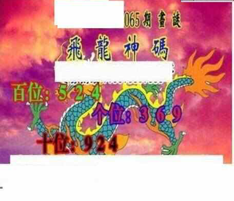 24065期: 三毛3D精品图谜