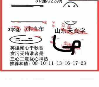 24023期: 福彩3D丹东全图分析