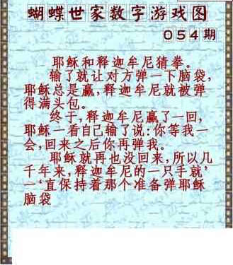 24054期: 3D蝴蝶世家蝴蝶彩图