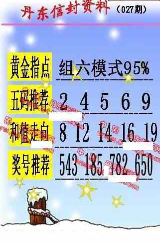 24027期: 福彩3D丹东全图分析