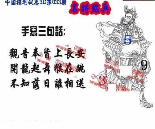 24033期: 福彩3D丹东全图分析