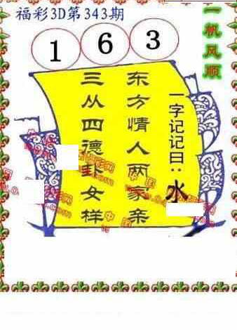 23343期: 福彩3D丹东全图分析